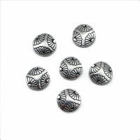 Zinc Alloy Spacer Beads, Flat Round, plated, vintage & DIY 12mm 