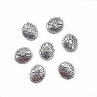 Zinc Alloy Spacer Beads, Flat Oval, plated, vintage & DIY 