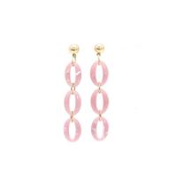 Resin Zinc Alloy Earring, with Resin & fashion jewelry & for woman, 75mm [