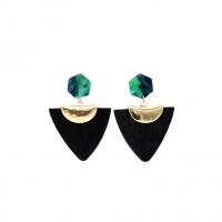 Acrylic Drop Earring, Zinc Alloy, with Acetate, fashion jewelry & for woman 