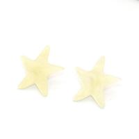 Resin Zinc Alloy Earring, with Resin, Star, fashion jewelry & for woman, 30mm 