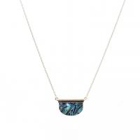 Shell Zinc Alloy Necklace, with Shell, fashion jewelry & for woman Approx 19.29 Inch [