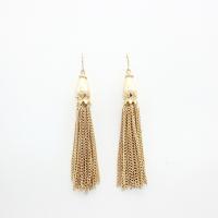 Fashion Fringe Boucles d'oreilles, alliage de zinc, bijoux de mode & différents matériaux pour le choix & pour femme, 90mm, Vendu par paire