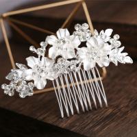 Bridal Decorative Hair Comb, Zinc Alloy, fashion jewelry & for woman & with rhinestone 