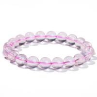 Quartz Bracelets, Rose Quartz, Round, fashion jewelry & for woman Approx 18 cm [