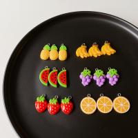 Imitation de fruits Pendentif Résine, fruitcéréale, DIY & styles différents pour le choix, plus de couleurs à choisir, Environ Vendu par sac