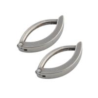 Stainless Steel Lever Back Earring Component, 304 Stainless Steel, plated, DIY, silver color 