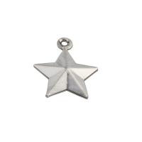 Stainless Steel Star Pendant, 304 Stainless Steel, plated, DIY, silver color Approx 1mm [