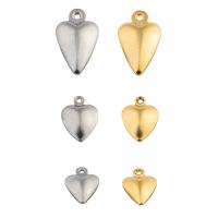 Stainless Steel Heart Pendants, 304 Stainless Steel, plated, DIY [