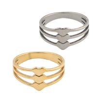 Stainless Steel Finger Ring, 304 Stainless Steel, plated, Unisex US Ring .5 