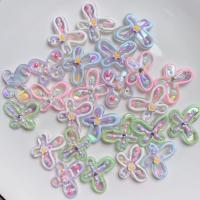 Acrylic Jewelry Beads, Butterfly, DIY 24mm 