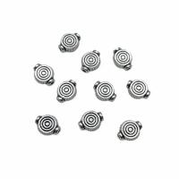 Zinc Alloy Spacer Beads, Flat Round, plated, vintage & DIY [