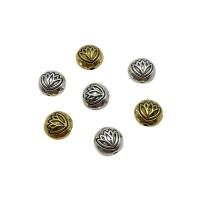 Zinc Alloy Spacer Beads, Flat Round, plated, vintage & DIY 8mm [