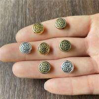 Zinc Alloy Spacer Beads, Flat Round, plated, vintage & DIY 10mm 