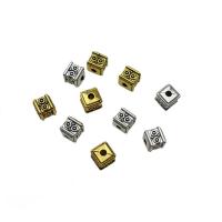 Zinc Alloy Spacer Beads, Square, plated, vintage & DIY 