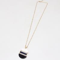 Resin Zinc Alloy Necklace, with Resin, fashion jewelry & for woman Approx 27.55 Inch 