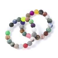 Gemstone Bracelets, Round, fashion jewelry & Unisex Random Color Approx 18 cm 