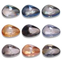 Los granos de cristal plateado, Cuentas de vidrio, Bricolaje, más colores para la opción, 8x17mm, aproximado 20PCs/Bolsa, Vendido por Bolsa