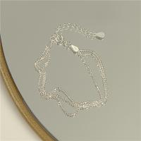 Sterling Silver Bracelets, 925 Sterling Silver, with 3cm extender chain, fashion jewelry Approx 14 cm 