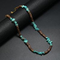 Gemstone Necklaces, Shell, with turquoise, fashion jewelry & for man 