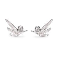 Sterling Silver Stud Earring, 925 Sterling Silver, Wheat, fashion jewelry & for woman, silver color 