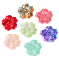 Blume Murano Perlen, Lampwork, DIY, keine, 14mm, Bohrung:ca. 1.1mm, ca. 50PCs/Tasche, verkauft von Tasche