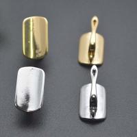 Brass Lever Back Earring Component, Rectangle, plated, DIY 