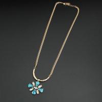 Rhinestone Zinc Alloy Necklace, fashion jewelry & for woman & with rhinestone Approx 18.11 Inch 