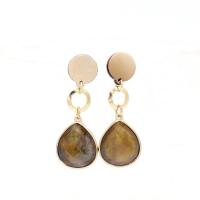 Resin Zinc Alloy Earring, with Resin, fashion jewelry & for woman, 55mm 