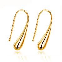 Zinc Alloy Drop Earring, gold color plated, fashion jewelry & for woman, golden, 26mm 
