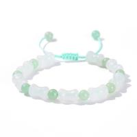 Jade Bracelets, Ice Jade, with Green Aventurine, fashion jewelry & for woman 6mm 