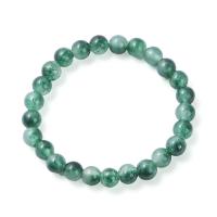 Gemstone Bracelets, Green Calcedony, Round, polished, fashion jewelry & for woman, green Approx 18 cm 