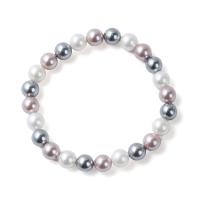 South Sea Shell Bracelets, Shell Pearl, Round, polished, fashion jewelry & for woman, mixed colors Approx 18 cm 