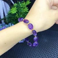 Quartz Bracelets, Amethyst, for woman, purple Approx 40 cm [