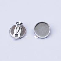 Stainless Steel Clip On Earring Finding, 304 Stainless Steel, plated, DIY 