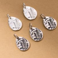 Sterling Silver Pendants, 925 Sterling Silver, Wheat, Antique finish, DIY 