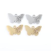 Stainless Steel Animal Pendants, 304 Stainless Steel, Butterfly, plated, DIY [