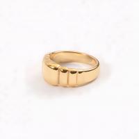 Stainless Steel Finger Ring, 304 Stainless Steel, 18K gold plated, Unisex US Ring 