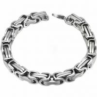 Titanium Steel Bracelet & Bangle, polished & for man, original color 