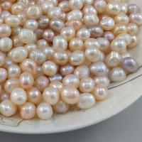 Natural Freshwater Pearl Loose Beads, irregular, DIY & no hole, mixed colors, 9-10mm 