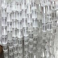 自然透明石英ガラス ビーズ, クリアクォーツ, 円柱型, DIY & 切り面, 透明色（例えばガラス） 長さ:約 38 センチ, 売り手 ストランド