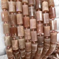 Sunstone Bead, Column, DIY & faceted, mixed colors Approx 38 cm 