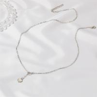 Zinc Alloy Necklace, with 5cm extender chain, Heart, plated, fashion jewelry & for woman Approx 58.5 cm 