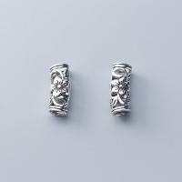 925 Sterling Silver Curved Tube Beads, fashion jewelry & DIY 4.5mm 