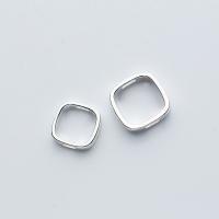 Sterling Silver Frame Beads, 925 Sterling Silver, fashion jewelry & DIY 8.3mm,10mm 