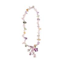 Crystal Bracelets, with Natural Stone & Zinc Alloy, Butterfly, Korean style & for woman Approx 6.7 Inch 