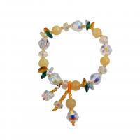 Crystal Bracelets, with Resin, Korean style & for woman Approx 6.7 Inch 
