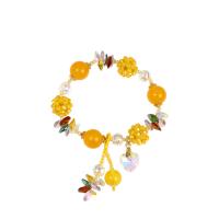 Crystal Bracelets, with Resin, Korean style & for woman Approx 6.7 Inch 