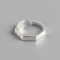 Sterling Silver Finger Ring, 925 Sterling Silver, fashion jewelry & for woman, 3mm, Inner Approx 16mm 
