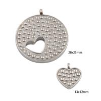 Stainless Steel Pendants, 304 Stainless Steel, Vacuum Ion Plating, 2 pieces & DIY Approx 3mm 
